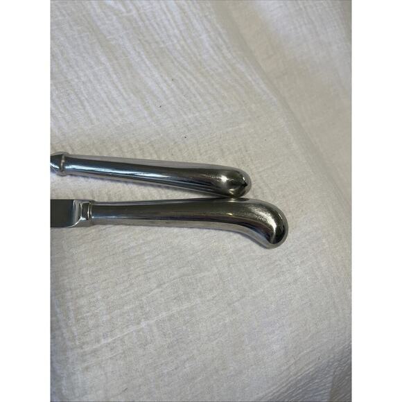 Korean MID-CENTURY-MODERN STYLE 18/8 Stainless Steel Carving Knife And Meat Fork - Picture 7 of 8